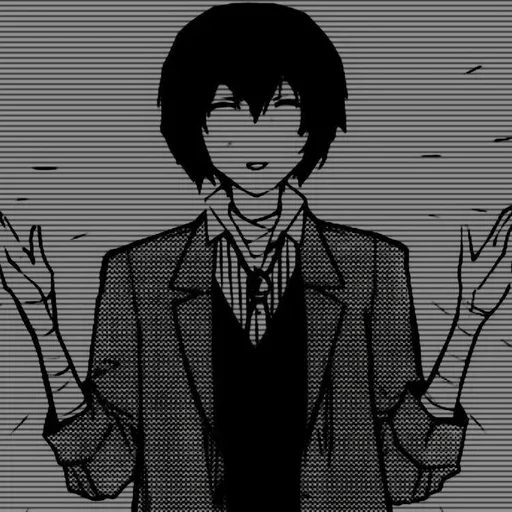 🍵 Стикер «Osamu Dazai Осаму Дадзаи» для Telegram