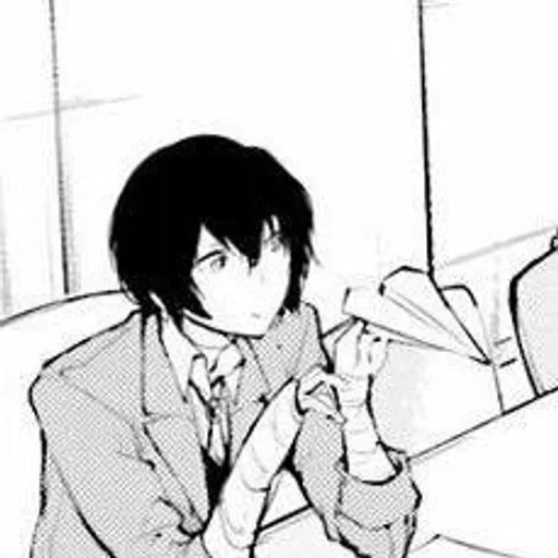 🍵 Стикер «Osamu Dazai Осаму Дадзаи» для Telegram