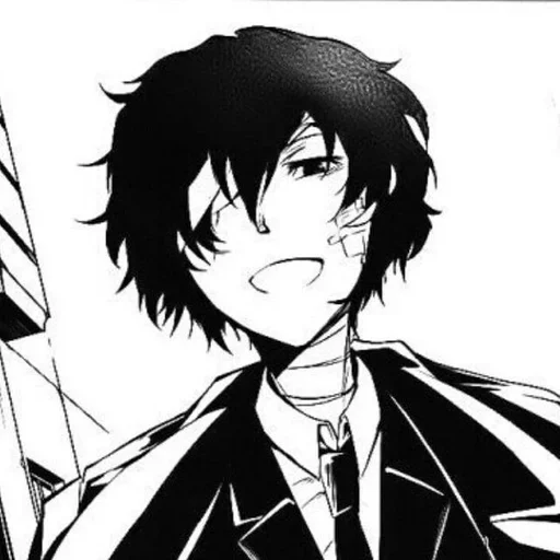 🍵 Стикер «Osamu Dazai Осаму Дадзаи» для Telegram