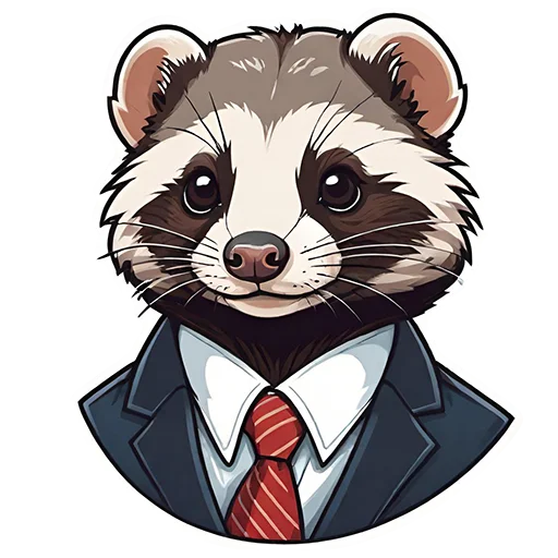 😉 Стикер «Suit polecat» для Telegram