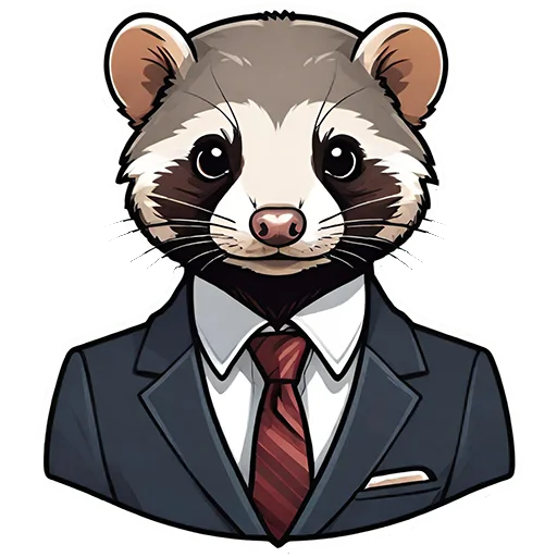 😐 Стикер «Suit polecat» для Telegram