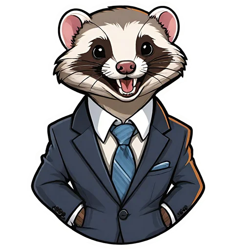 😡 Стикер «Suit polecat» для Telegram