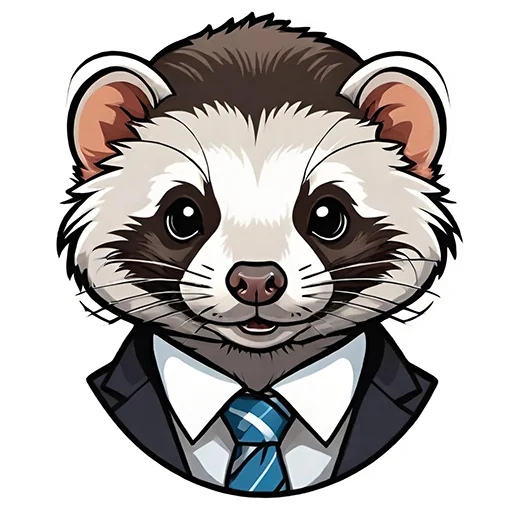 🙂 Стикер «Suit polecat» для Telegram