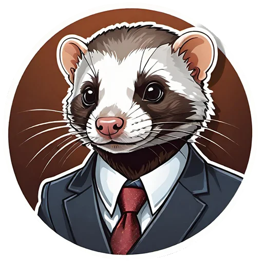😎 Стикер «Suit polecat» для Telegram
