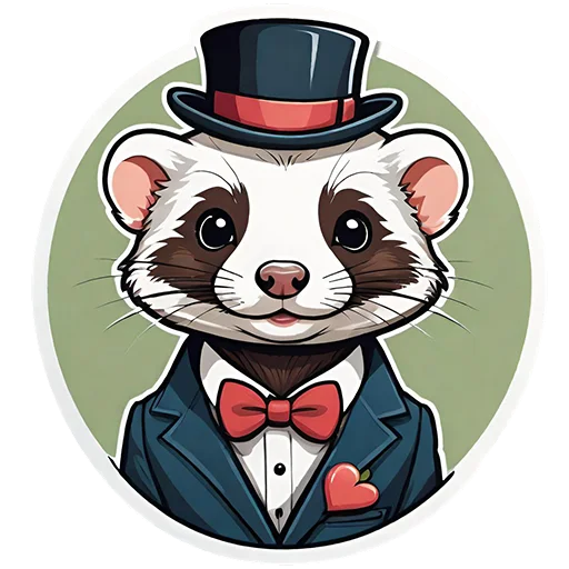 😘 Стикер «Suit polecat» для Telegram