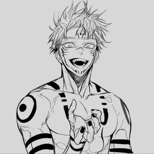 ♦️ Стикер «Sukuna in Itadori» для Telegram