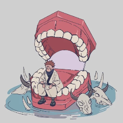 👄 Стикер «Sukune Сукуне» для Telegram