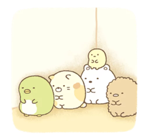 Стикерпак Sumikko Gurashi для Telegram