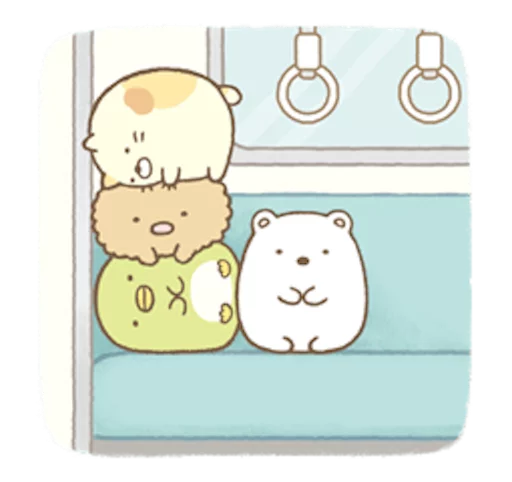 🚌 Стикер «Sumikko Gurashi» для Telegram