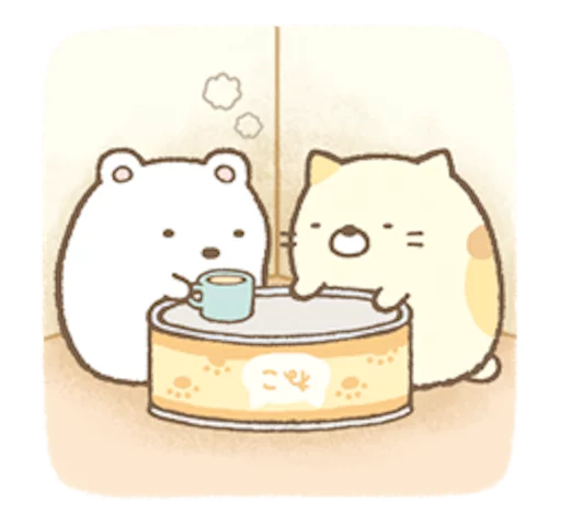 ☕ Стикер «Sumikko Gurashi» для Telegram