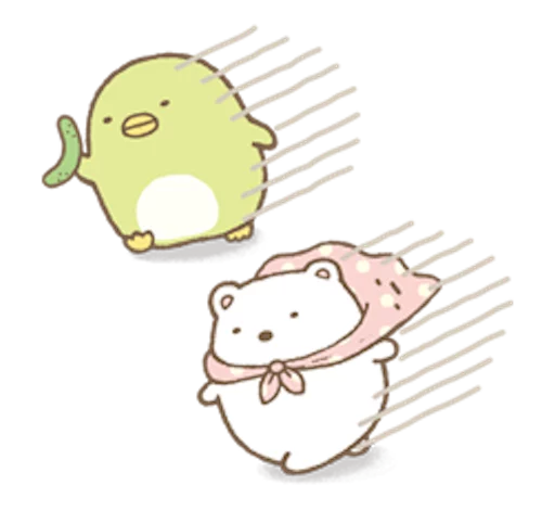 🏃 Стикер «Sumikko Gurashi» для Telegram
