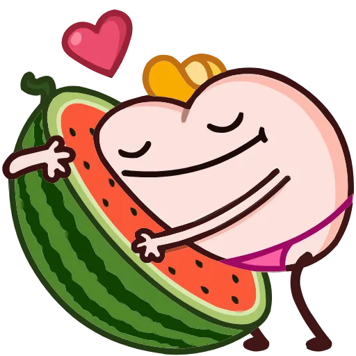 Стикер 6 🍆🍑👍☀️🏖🍉