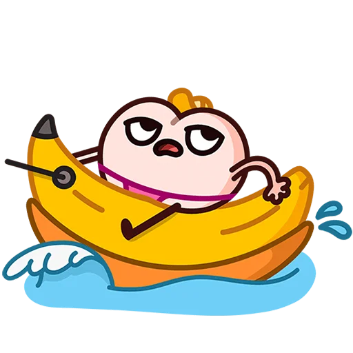 🍌 Стикер «Летний Попкинс Без Текста» для Telegram