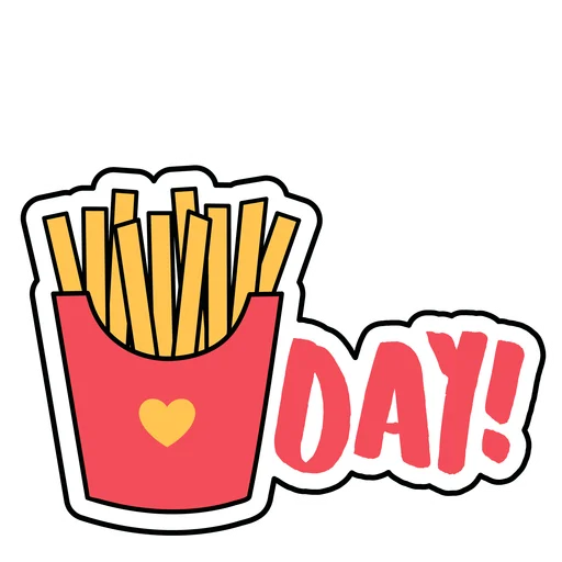 🍟 Стикер «Summer Cocktail Time» для Telegram