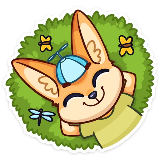 ☺️ Стикер «Солнечный денёк Фикс в наборе Беззаботное лето» для Telegram