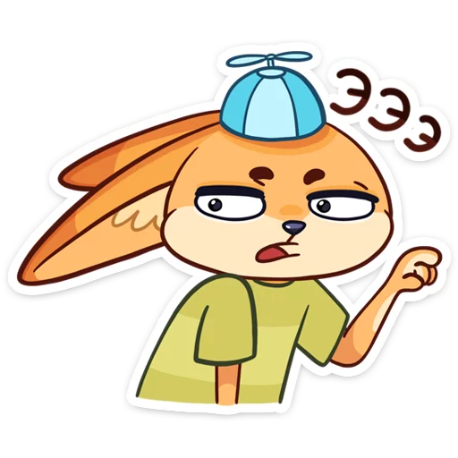 😐 Стикер «Солнечный денёк Фикс в наборе Беззаботное лето» для Telegram