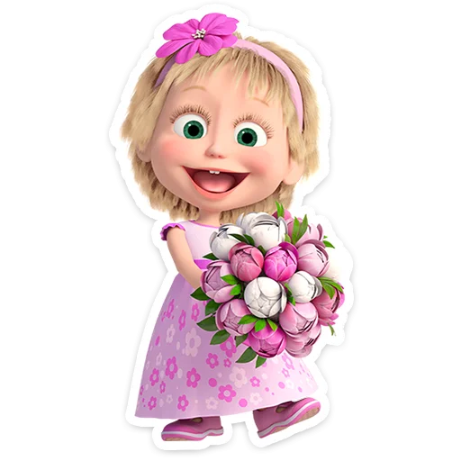 💐 Стикер «Лето с Машей» для Telegram