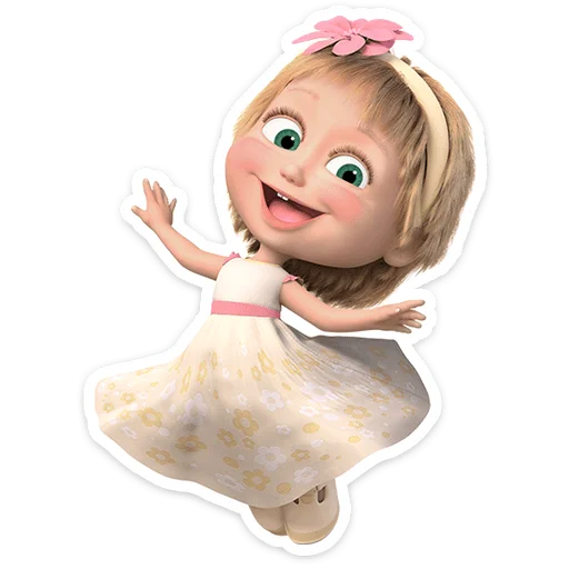 😃 Стикер «Лето с Машей» для Telegram