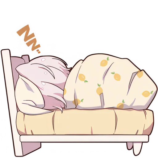 😴 Стикер «Летняя Мининеко» для Telegram