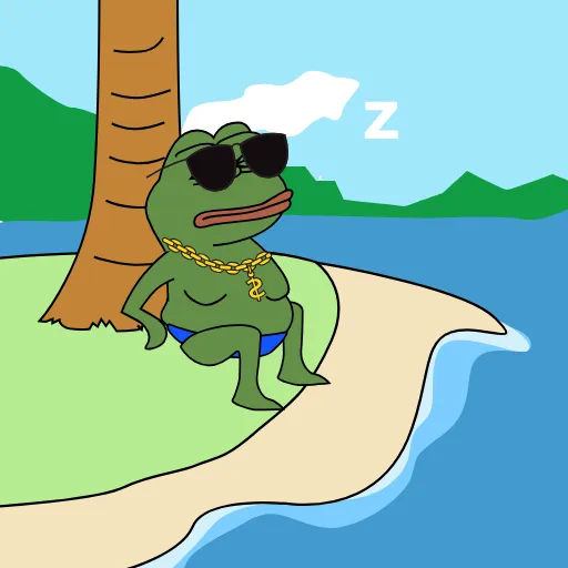 🏖 Стикер «Summerpepe» для Telegram