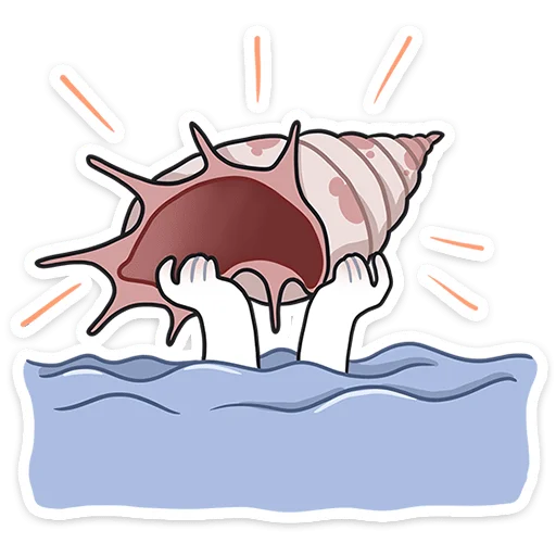 🐚 Стикер «Летняя Зизи» для Telegram