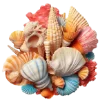 🐚 Эмодзи «summer aesthetica» для Telegram