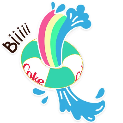 🎉 Стикер «Summer Coca Cola» для Telegram