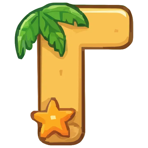 🔤 Эмодзи «Summer font» для Telegram