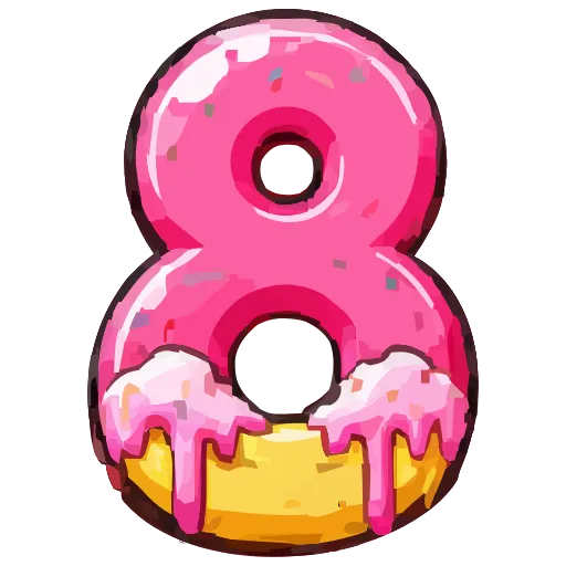8️⃣ Эмодзи «Summer font» для Telegram