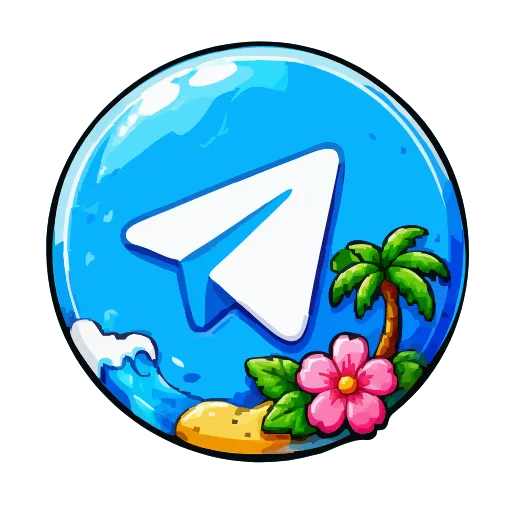 Стикерпак Summer font для Telegram