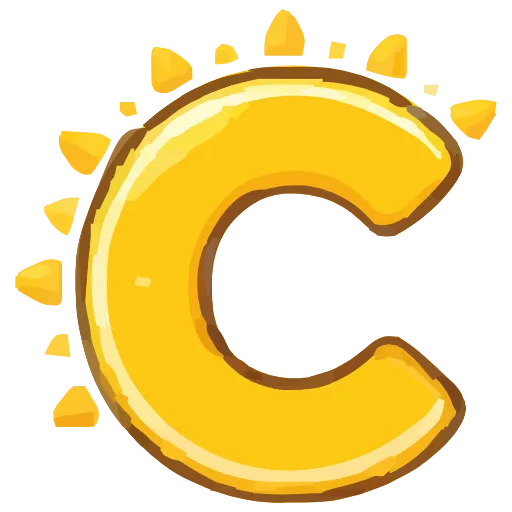 🔤 Эмодзи «Summer font» для Telegram