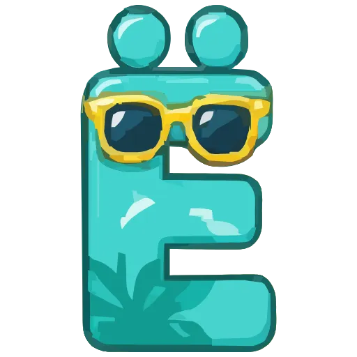 🔤 Эмодзи «Summer font» для Telegram