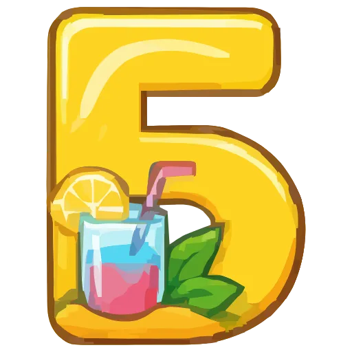 🔤 Эмодзи «Summer font» для Telegram