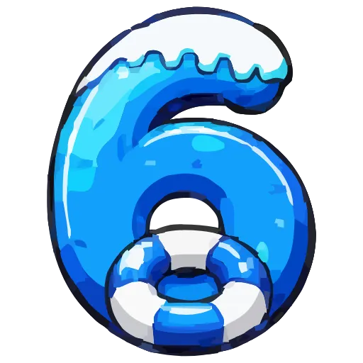 6️⃣ Эмодзи «Summer font» для Telegram