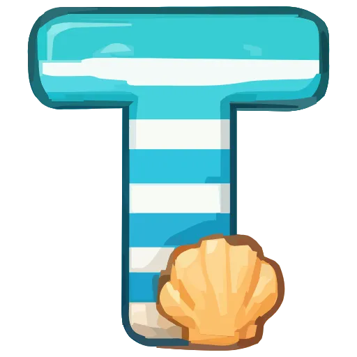 🔤 Эмодзи «Summer font» для Telegram