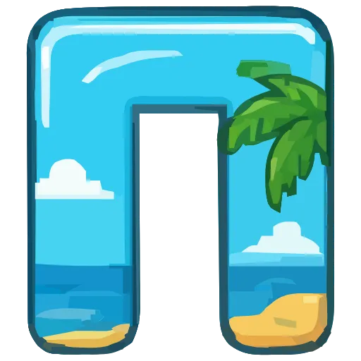 🔤 Эмодзи «Summer font» для Telegram