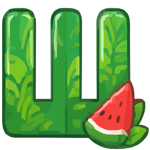 🔤 Эмодзи «Summer font» для Telegram