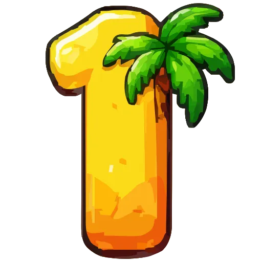 1️⃣ Эмодзи «Summer font» для Telegram