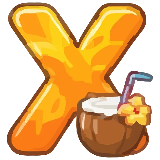 🔤 Эмодзи «Summer font» для Telegram