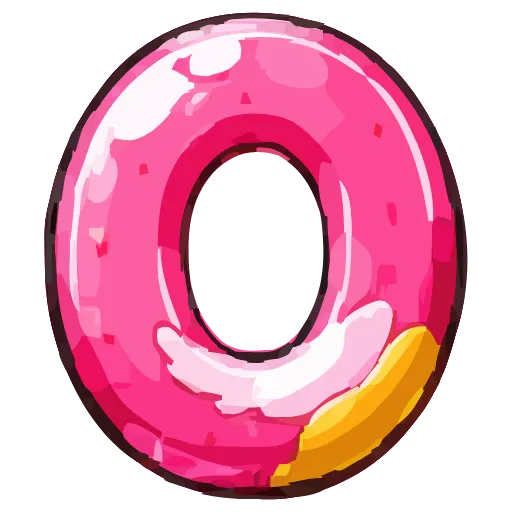 0️⃣ Эмодзи «Summer font» для Telegram