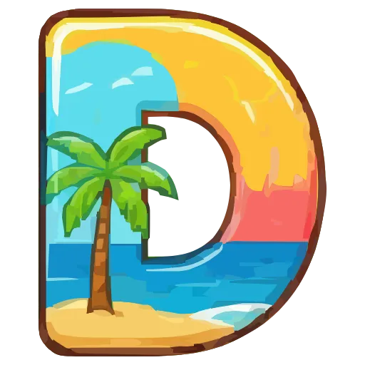 🔤 Эмодзи «Summer font» для Telegram