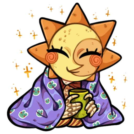 ☺️ Стикер «Sundrop and Moondrop» для Telegram