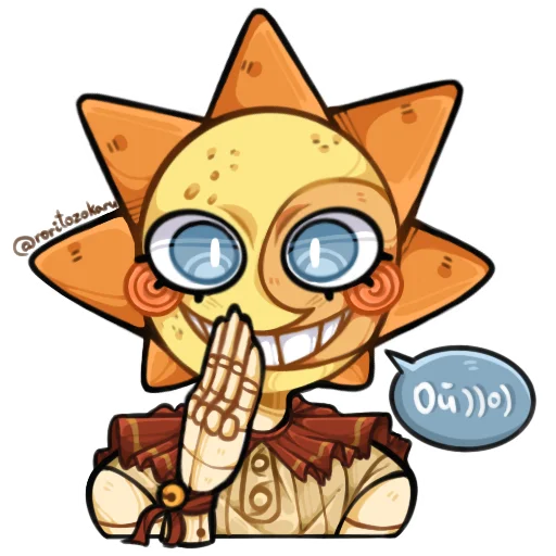 🤭 Стикер «Sundrop and Moondrop» для Telegram