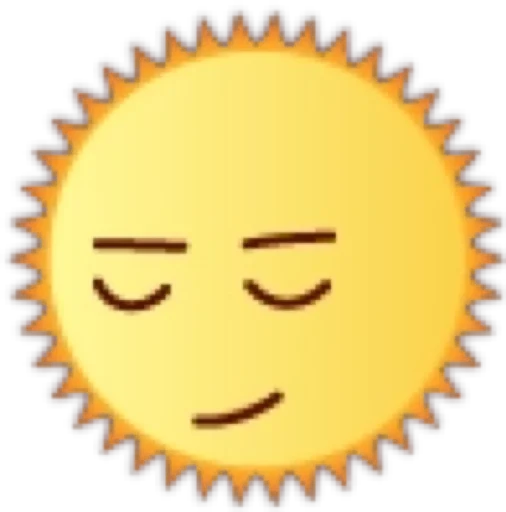 😌 Стикер «Солнце» для Telegram