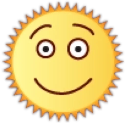 😃 Стикер «Солнце» для Telegram
