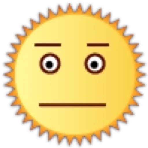 😐 Стикер «Солнце» для Telegram