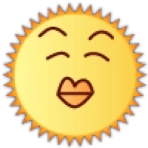 😘 Стикер «Солнце» для Telegram