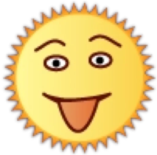 😛 Стикер «Солнце» для Telegram