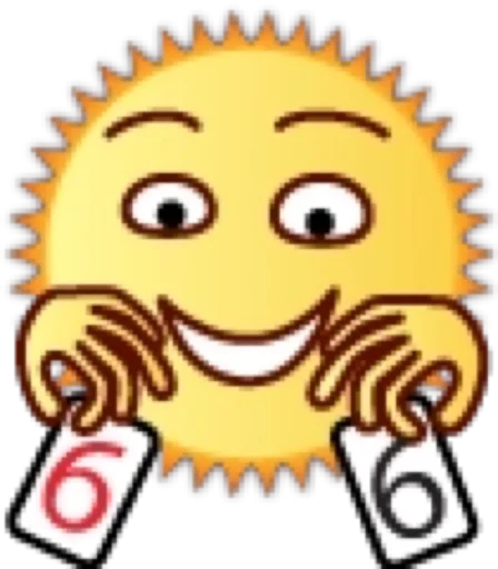 🃏 Стикер «Солнце» для Telegram
