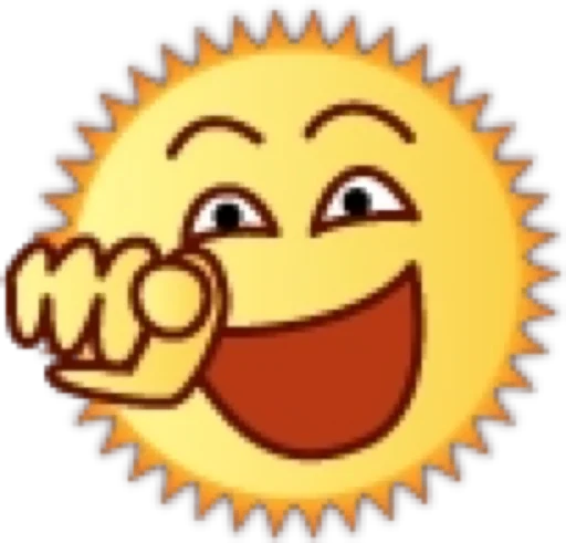 👇 Стикер «Солнце» для Telegram